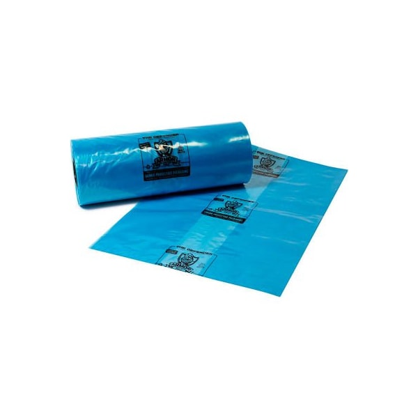 Armor Protective Packaging Armor Poly EQ Defender Gusseted Bags, 20"L x 16"W x 30"H, 4 Mil, Blue, 100/Roll PVCIBAG4MB201630COEX-D - main